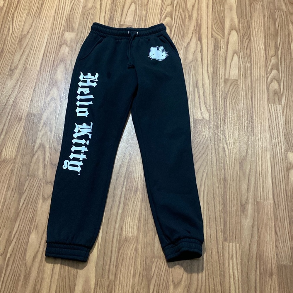 Hello Kitty & Friends x Dolls Kill Graphic Goth  Jogger Pant Comfy Cute Trendy